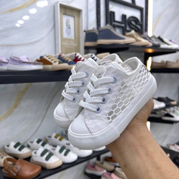 ⁦سنيكر فليه  204 ابيض  _  204 Sneakers Velvet⁩ - الصورة ⁦2⁩