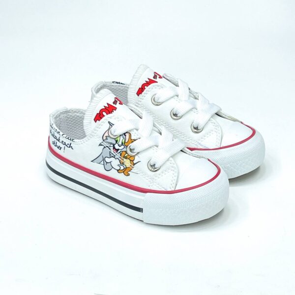 كونفرس توم وجيري ابيض _ Tom and Jerry Converse