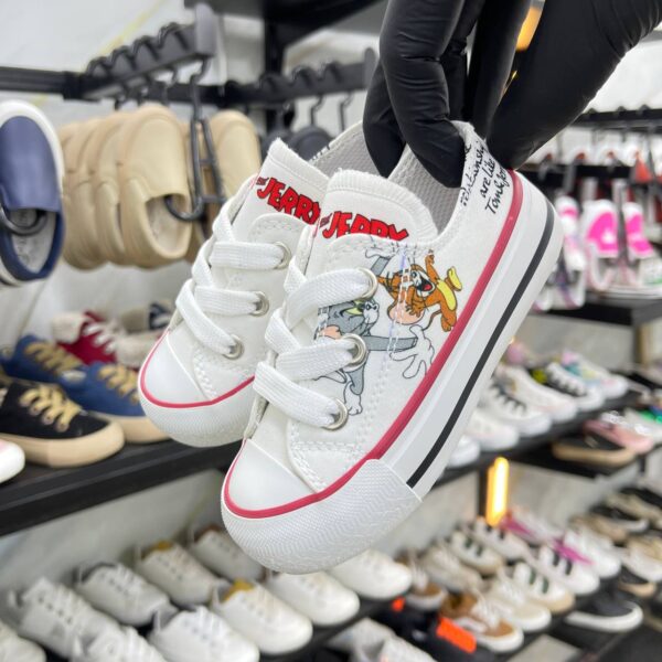 ⁦كونفرس توم وجيري ابيض _ Tom and Jerry Converse⁩ - الصورة ⁦3⁩