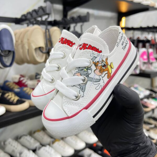 ⁦كونفرس توم وجيري ابيض _ Tom and Jerry Converse⁩ - الصورة ⁦2⁩