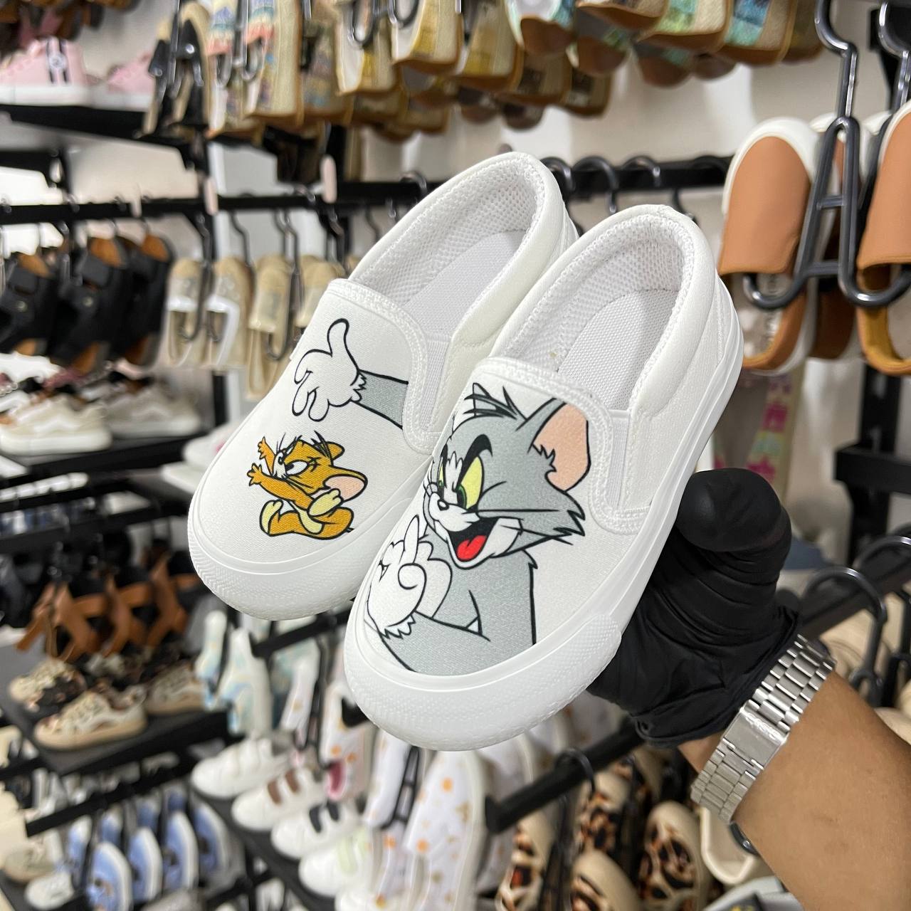 بانس توم وجيري ابيض _ Tom And Jerry Vans - الصورة 2