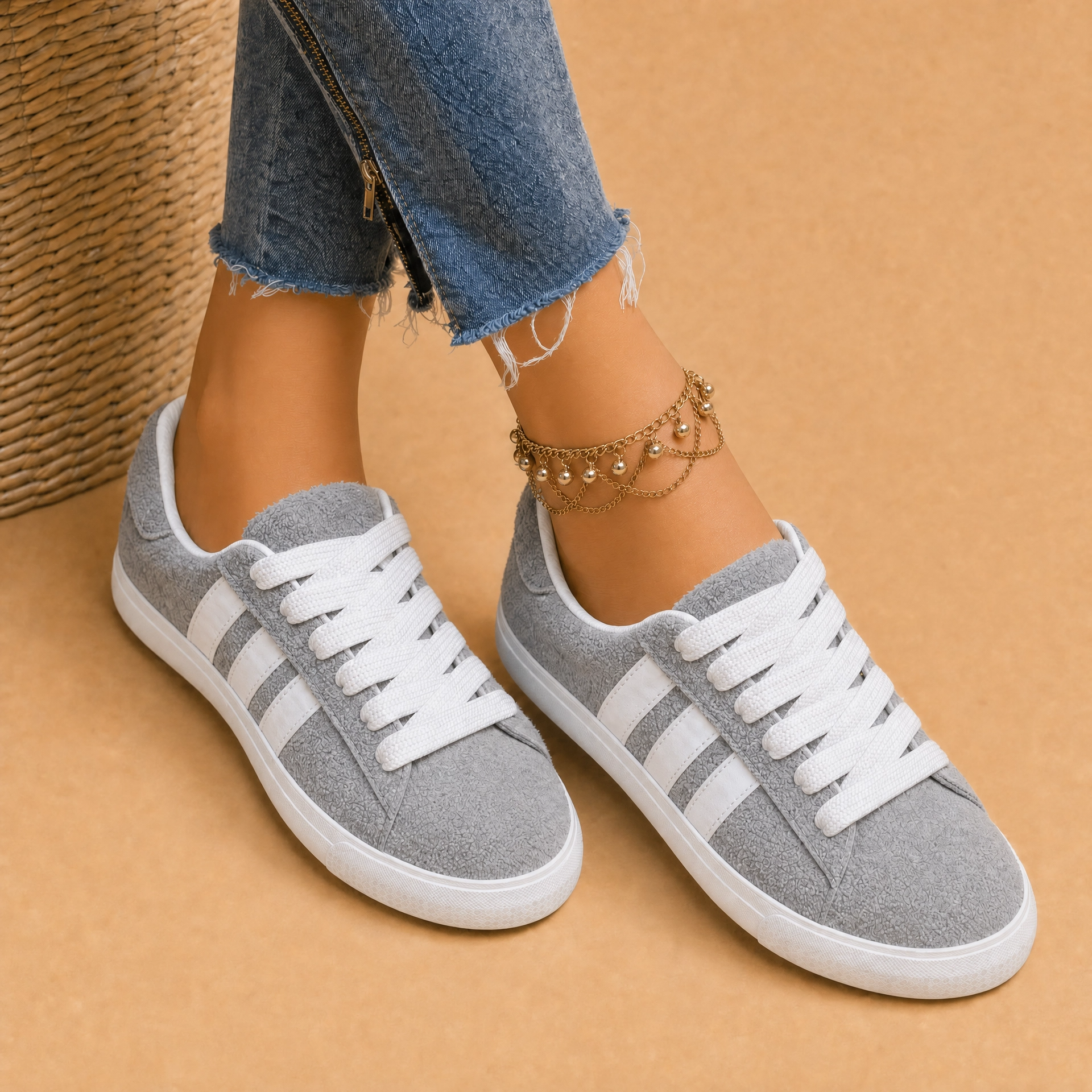 كومبس (487) V-20 رمادي _ Comps Shoes
